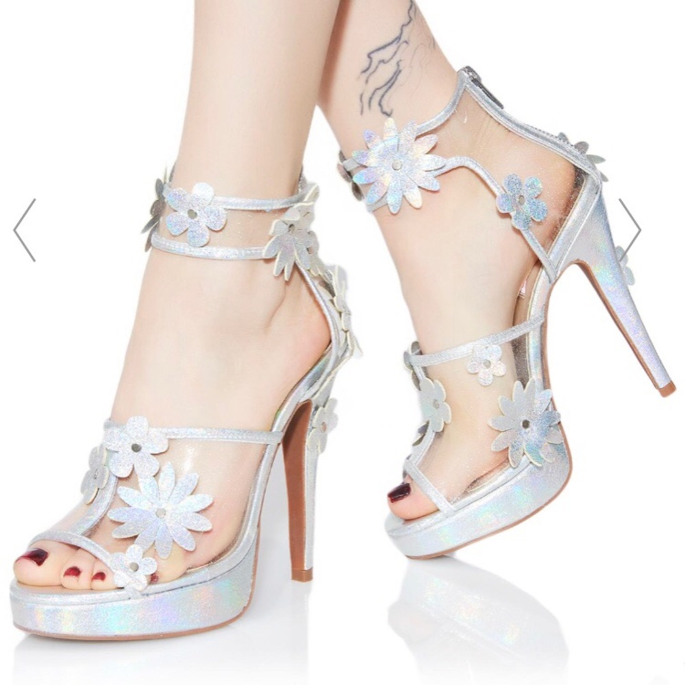 Dollskill Garden Girl Hologram Heels